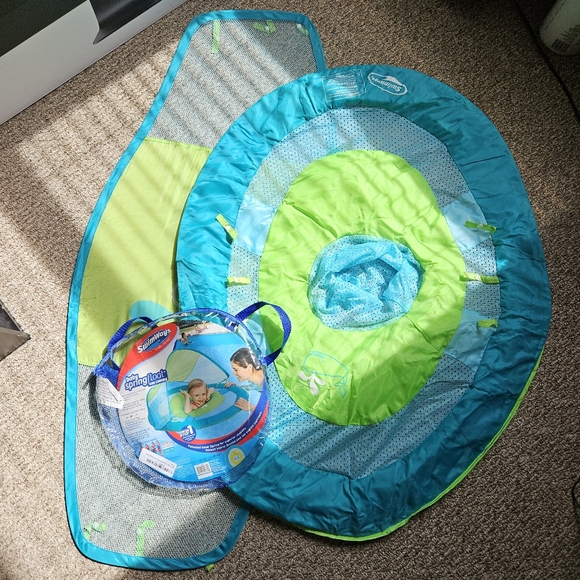 SWIMWAYS Baby Spring Float Sun Canopy, Green new - Picture 5 of 7